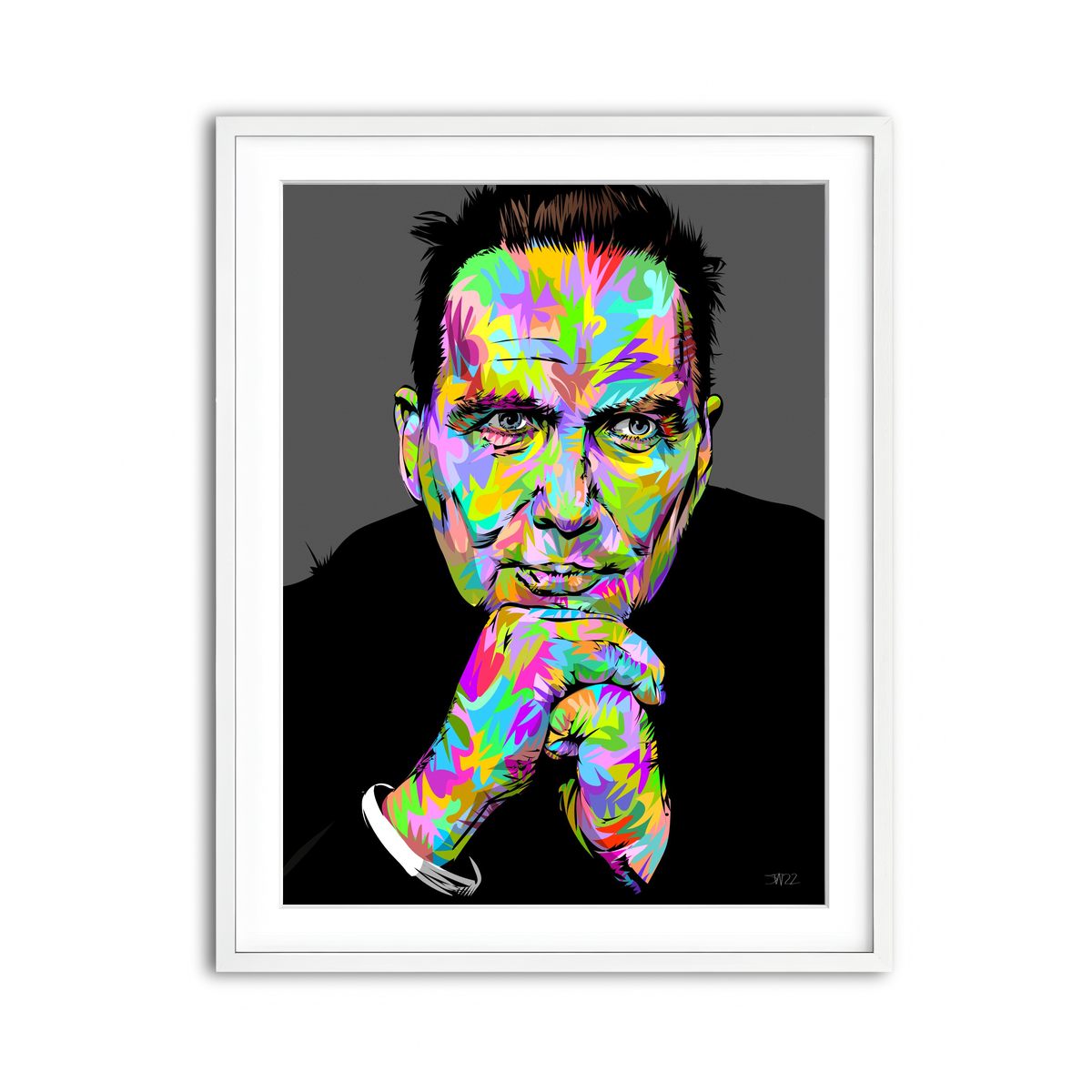 Framed Print 3x4 White