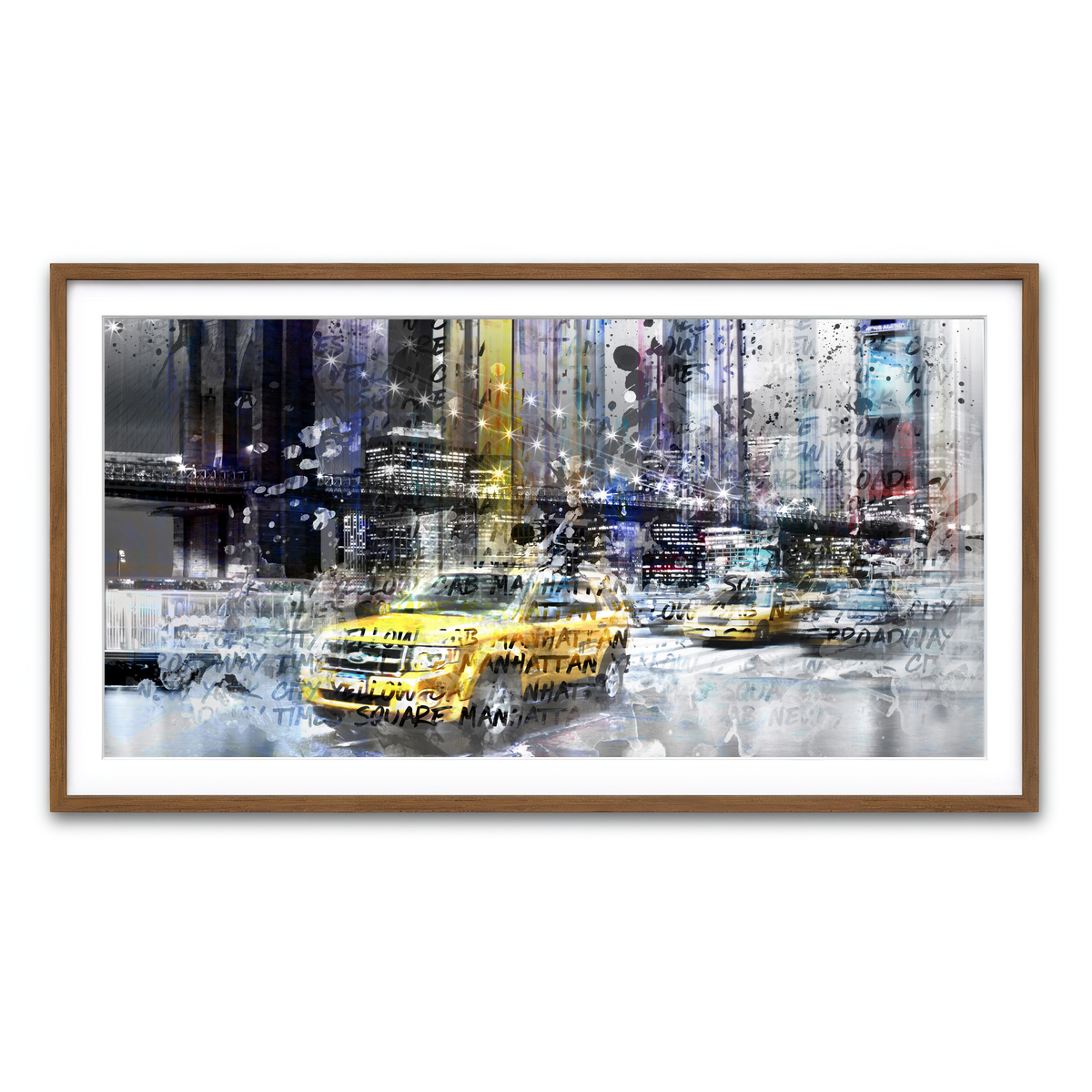 Framed Print 2x1 Walnut