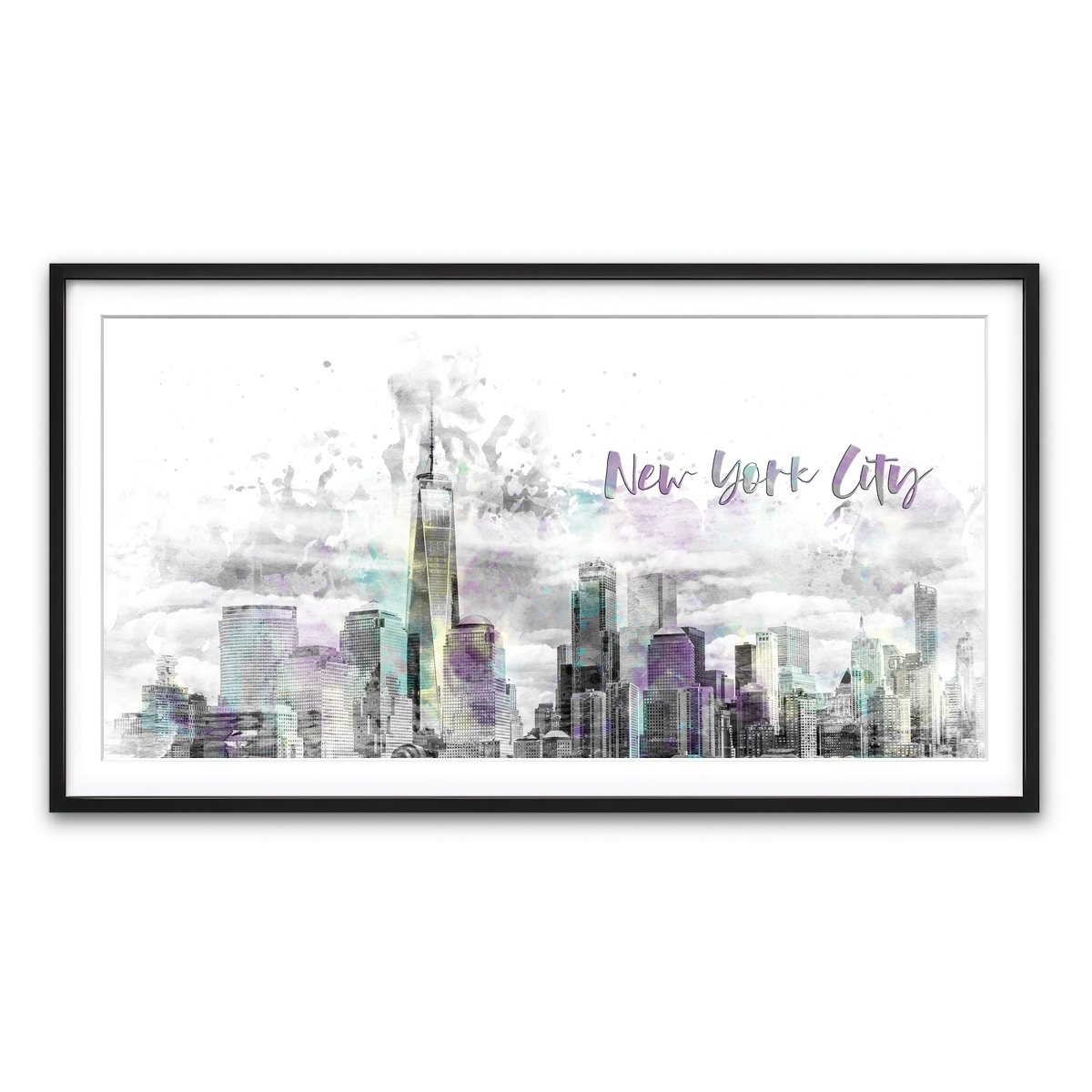 Framed Print 2x1 Black