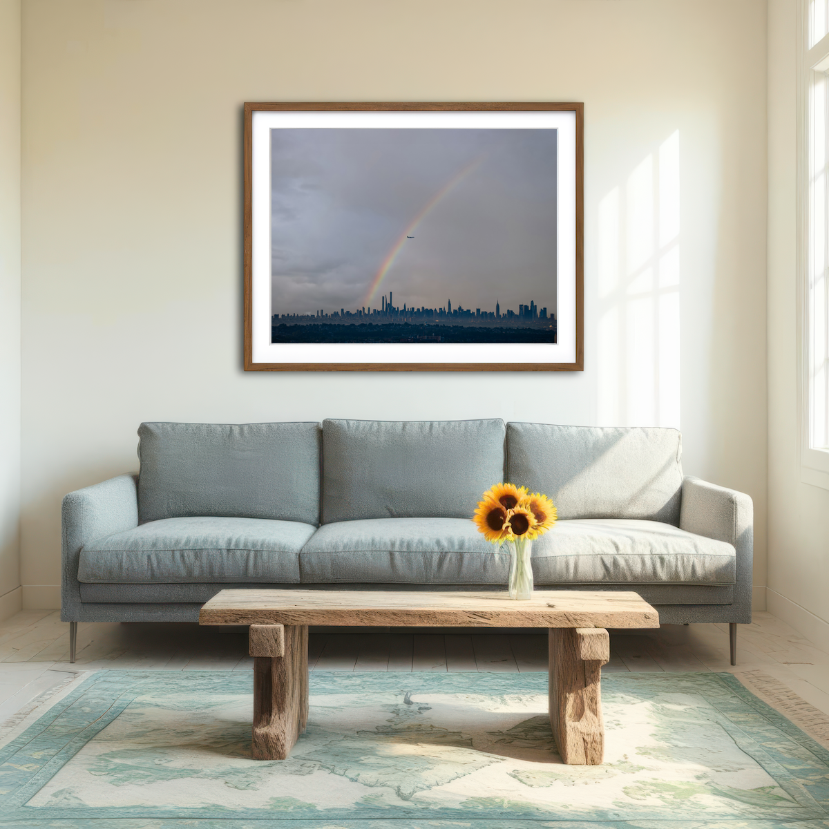 AUTO-MOCKUP ROOM | NYC Rainbow 2 Wall Art