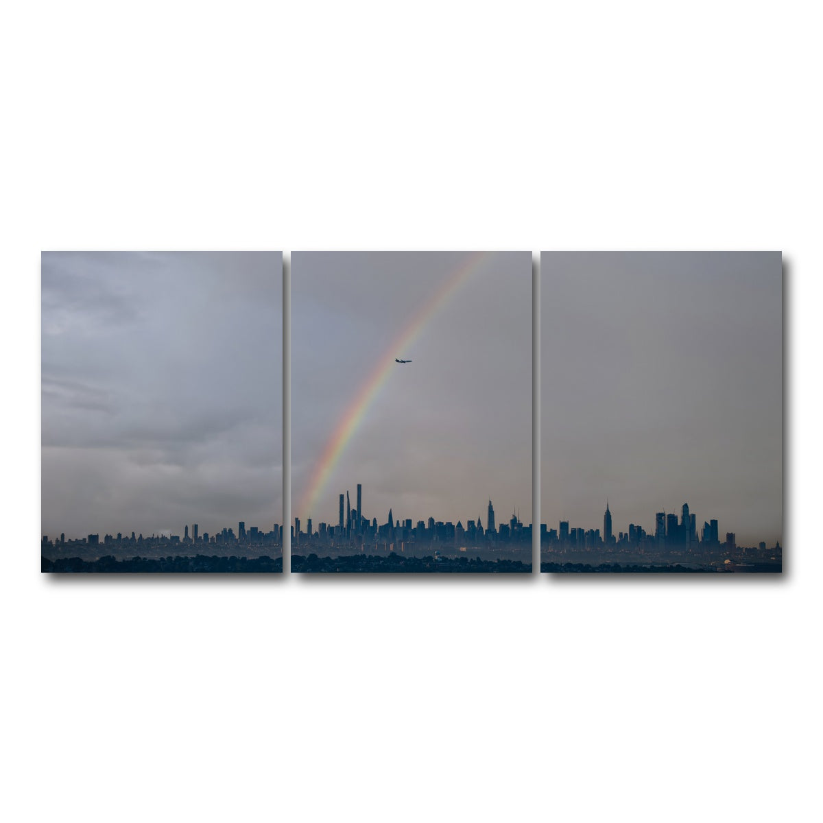 AUTO-MOCKUP WHITE | NYC Rainbow 2 | 3 Piece | Gallery Wrap Canvas | group=18x24