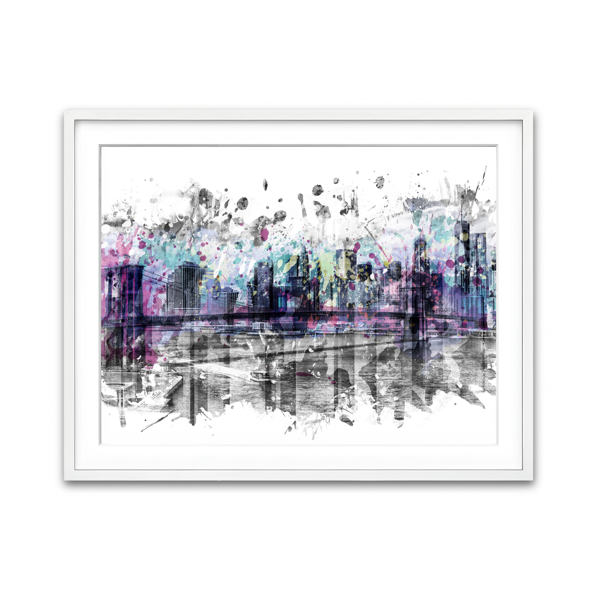 Framed Print 4x3 White