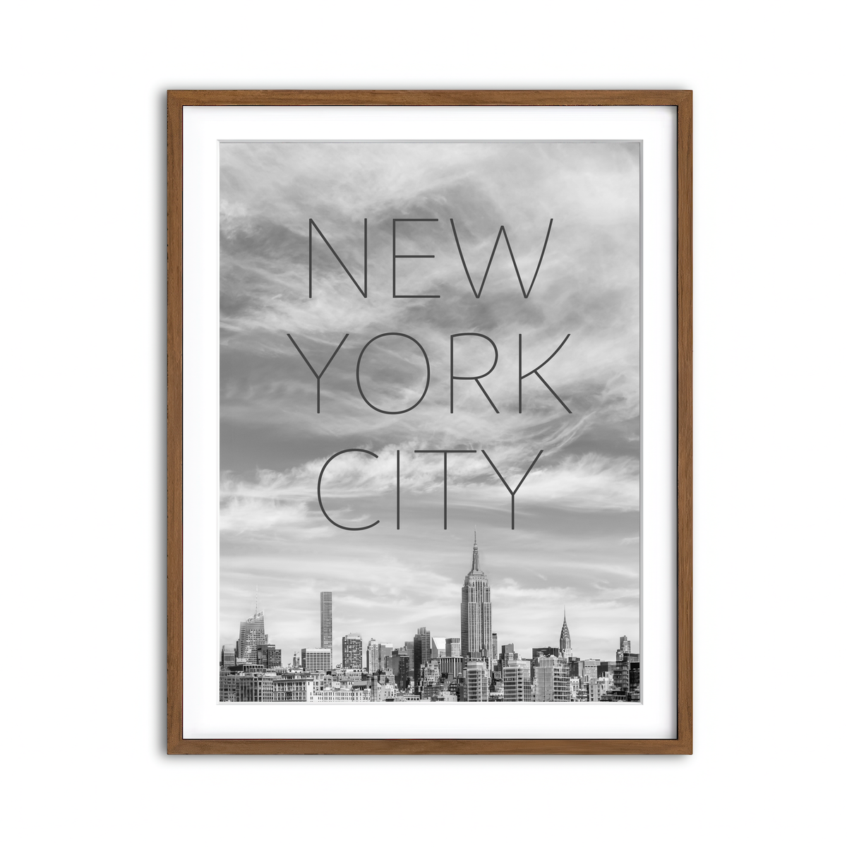 Framed Print 3x4 Walnut