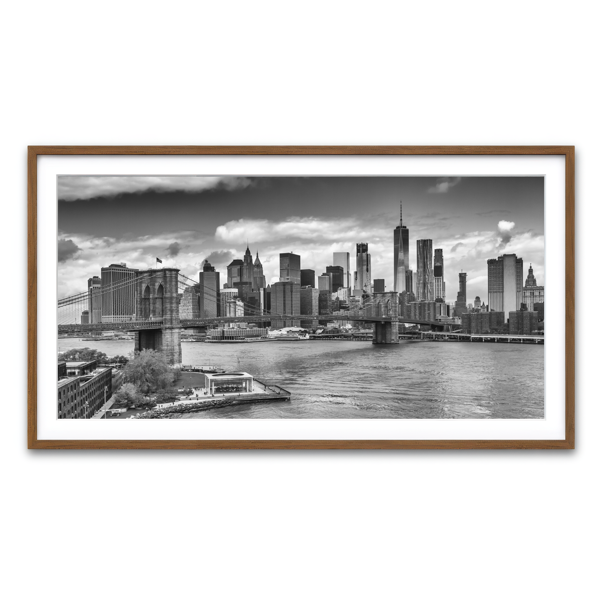 Framed Print 2x1 Walnut