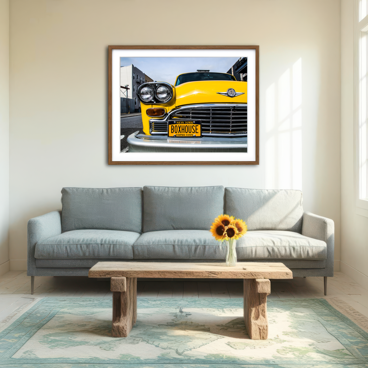 AUTO-MOCKUP ROOM | NY Cab Wall Art