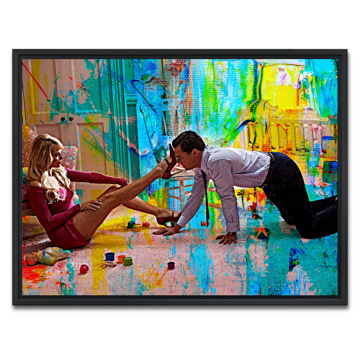 AUTO-MOCKUP WHITE | Naomi Says No | 1 Piece | Black Framed Canvas | group=4x3