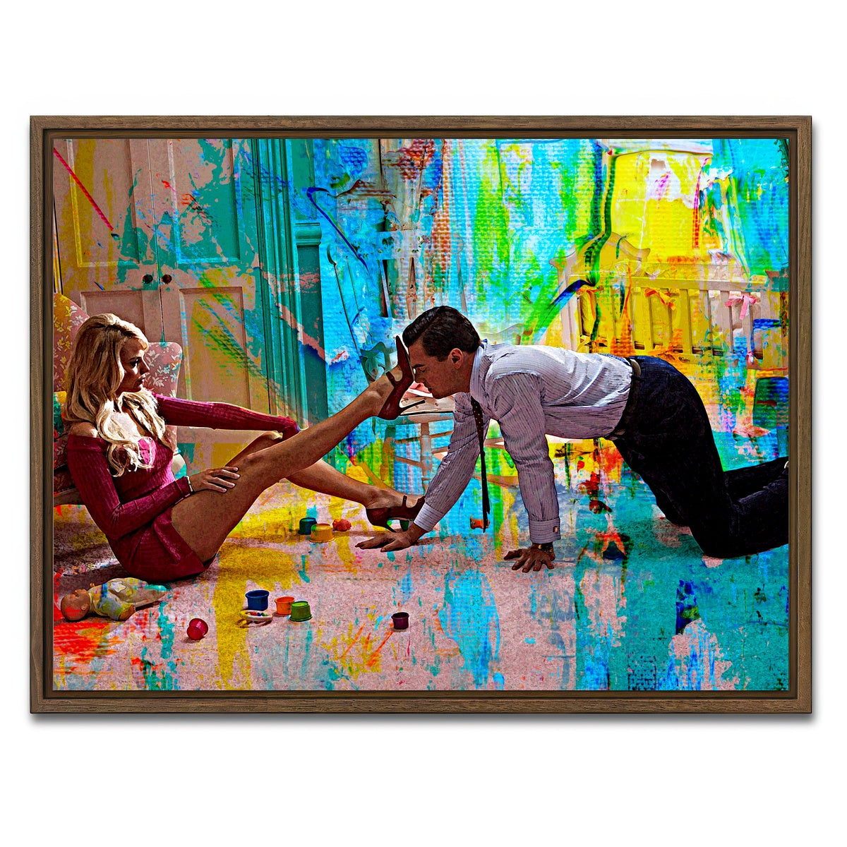 AUTO-MOCKUP WHITE | Naomi Says No | 1 Piece | Walnut Framed Canvas | group=4x3