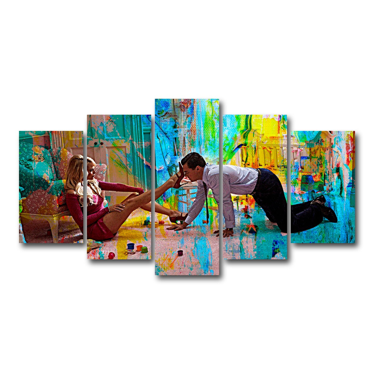 AUTO-MOCKUP WHITE | Naomi Says No | 5 Piece | Gallery Wrap Canvas | group=5_normal