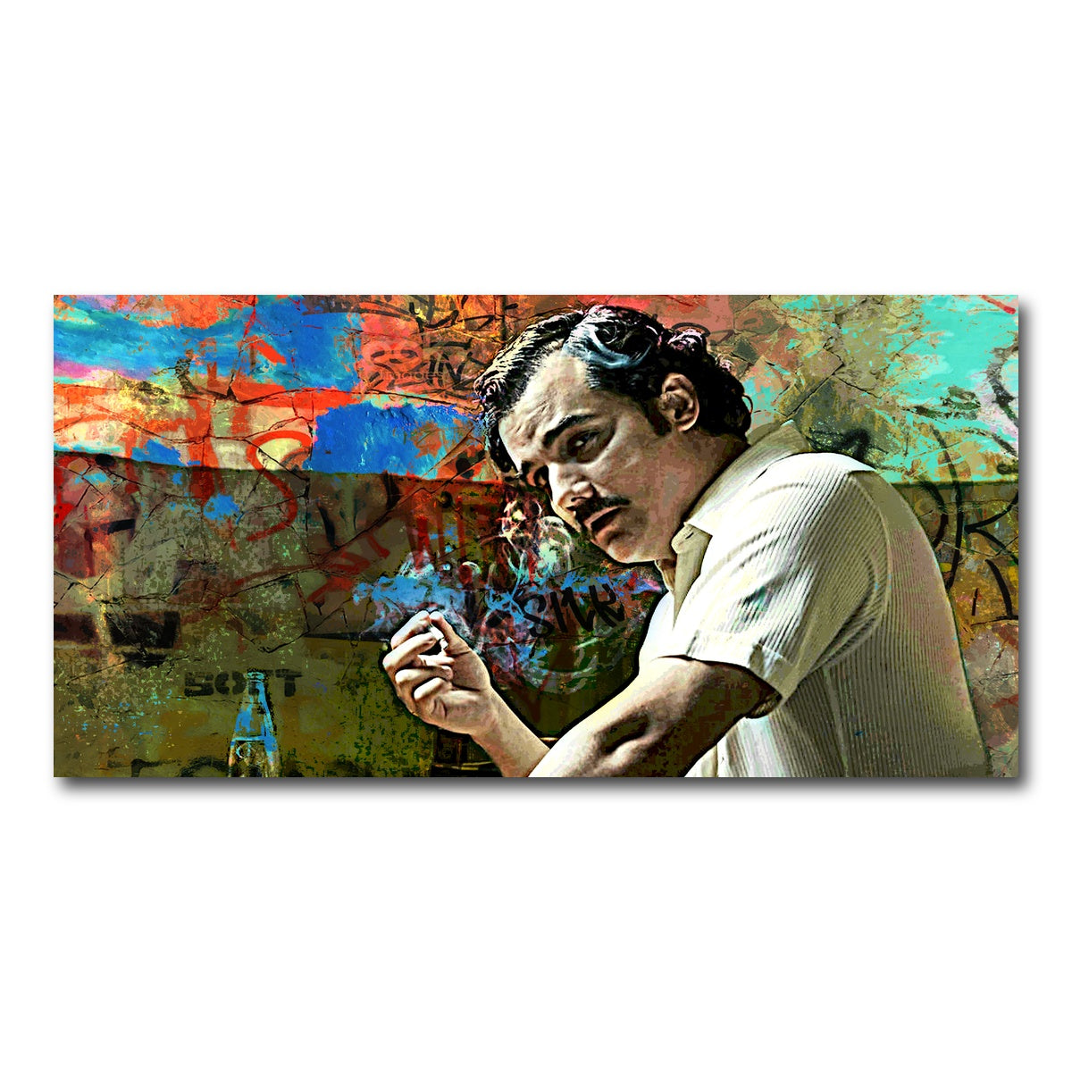 AUTO-MOCKUP WHITE | Narcos Escobar | 1 Piece | Gallery Wrap Canvas | group=2x1