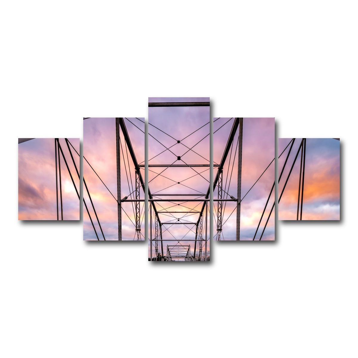 AUTO-MOCKUP WHITE | Narrow Crossing | 5 Piece | Gallery Wrap Canvas | group=5_short