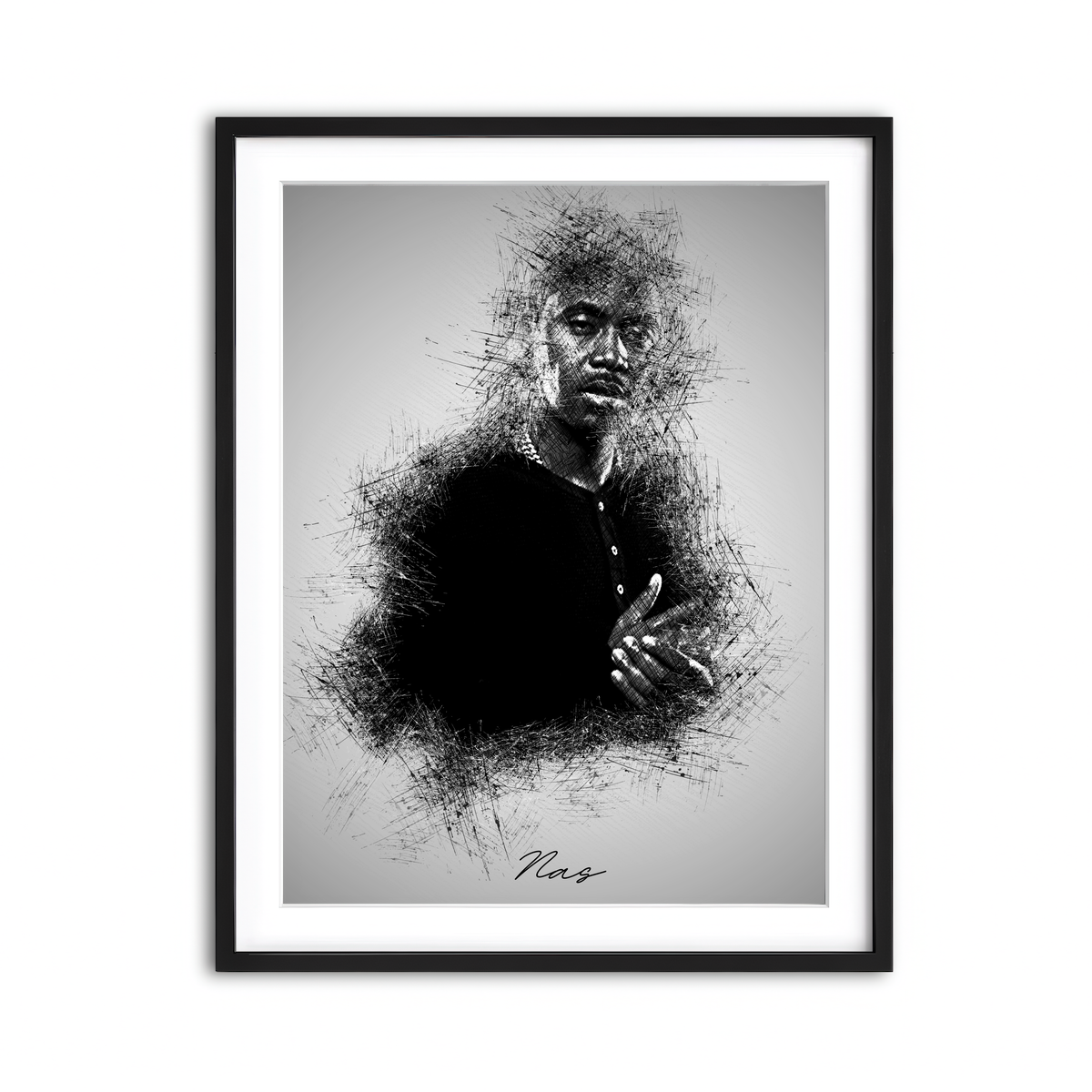 Framed Print 3x4 Black