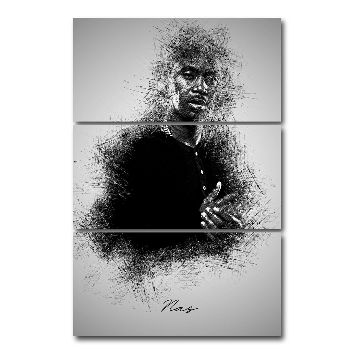 AUTO-MOCKUP WHITE | Nas | 3 Piece | Gallery Wrap Canvas | group=12x24_stacked