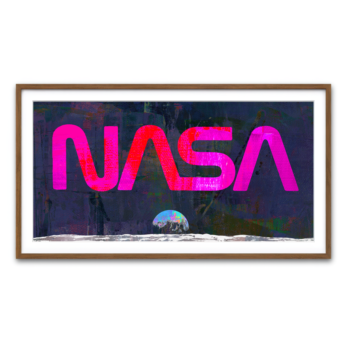 Framed Print 2x1 Walnut