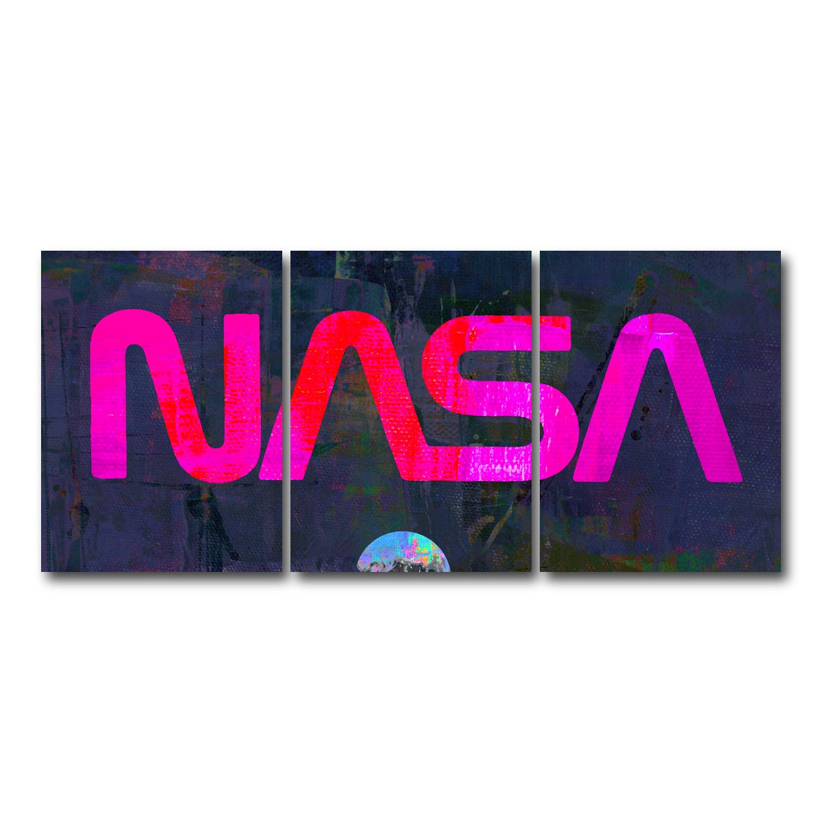 AUTO-MOCKUP WHITE | Nasa Moon | 3 Piece | Gallery Wrap Canvas | group=18x24