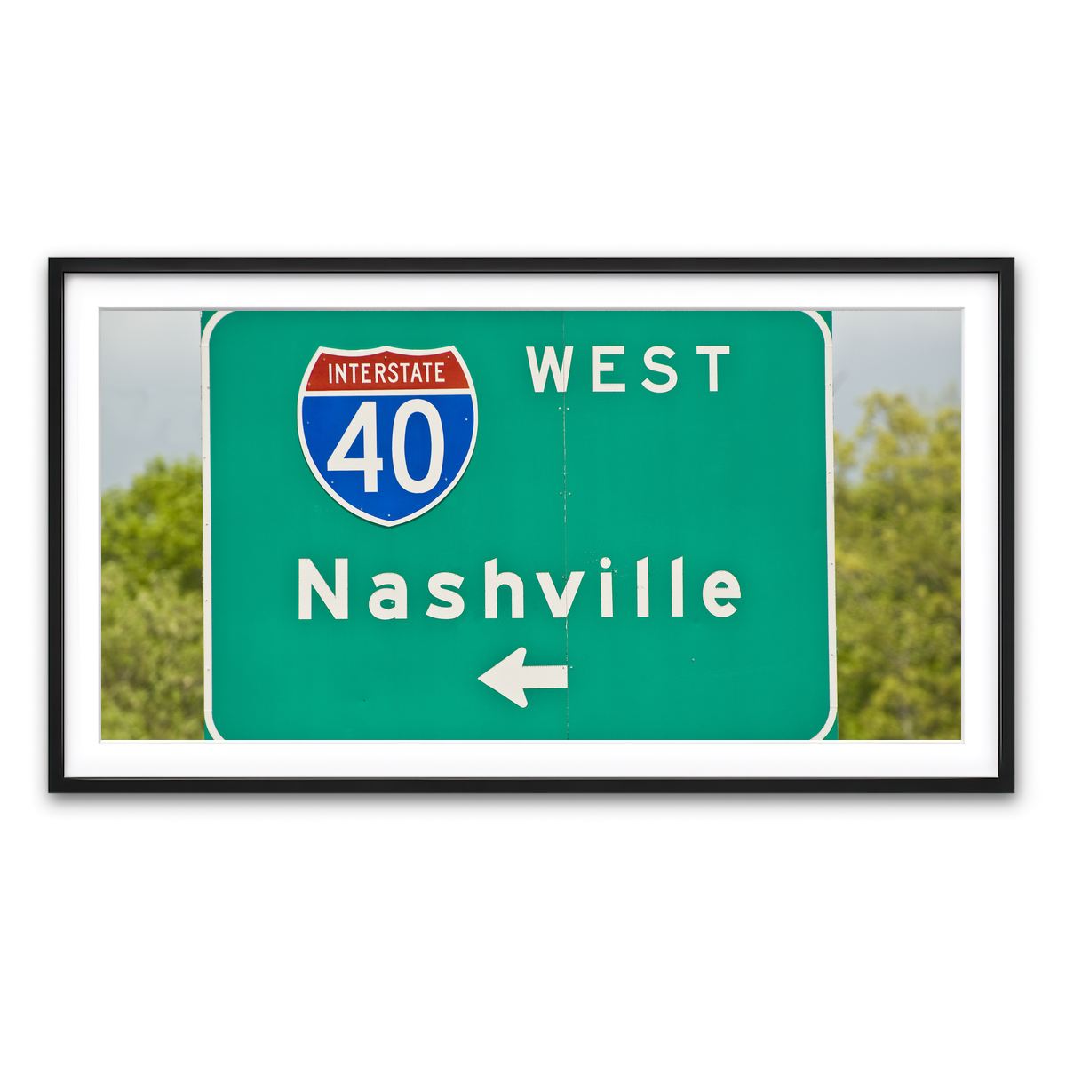 Framed Print 2x1 Black