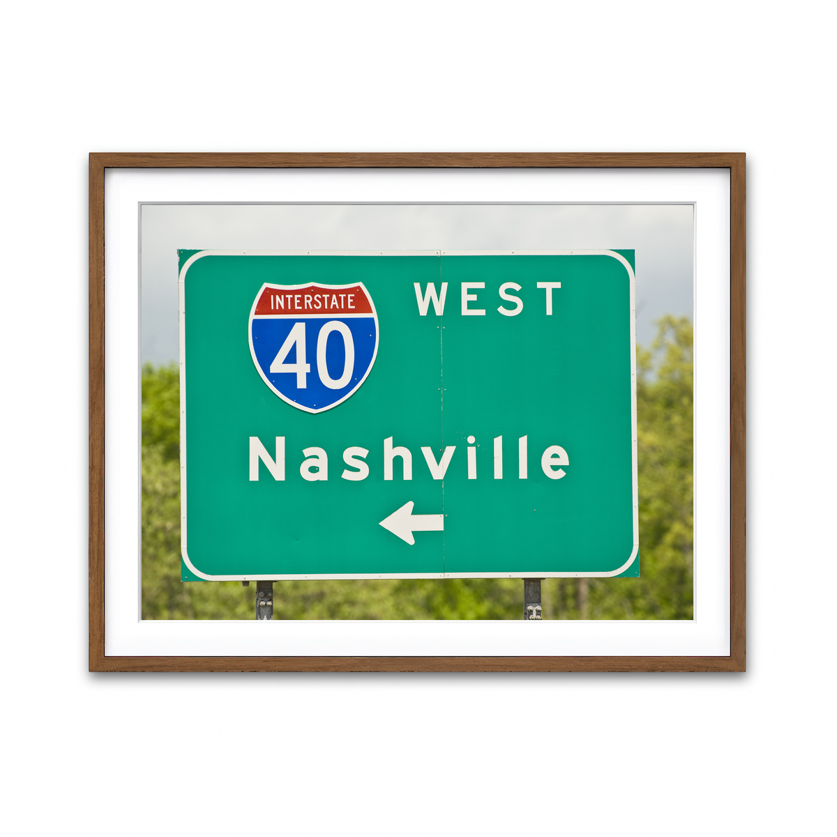 Framed Print 4x3 Walnut