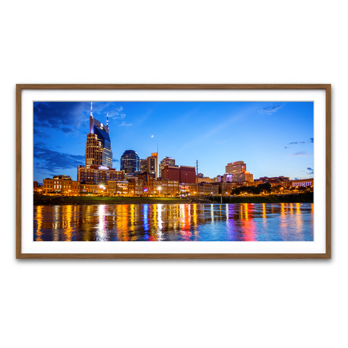 Framed Print 2x1 Walnut