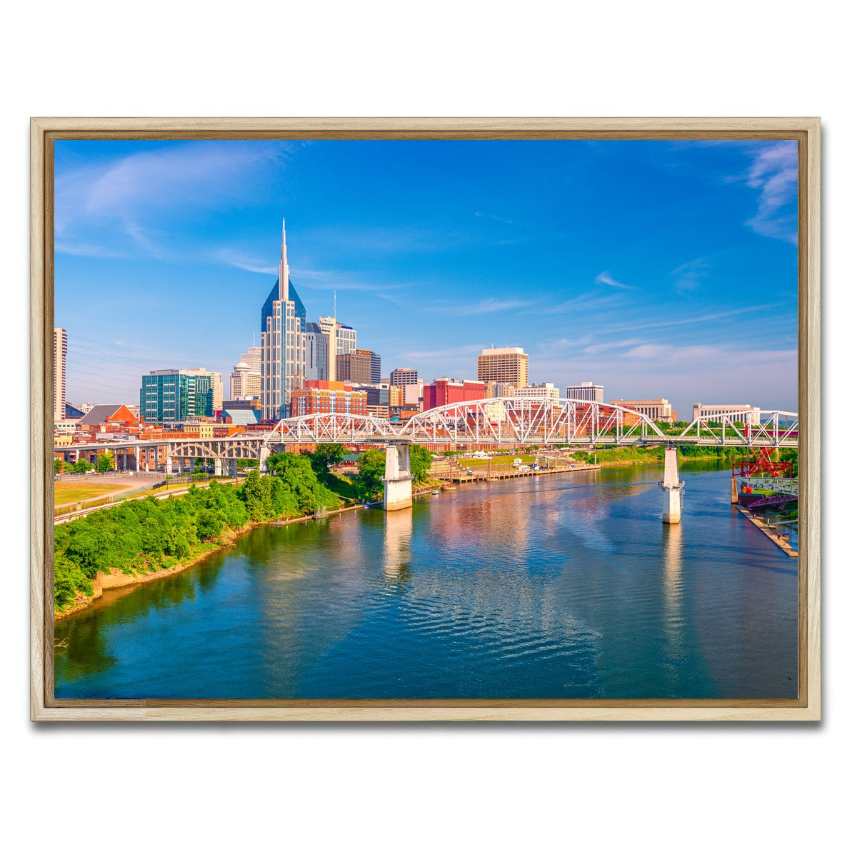 AUTO-MOCKUP WHITE | Nashville Tennessee | 1 Piece | Natural Framed Canvas | group=4x3