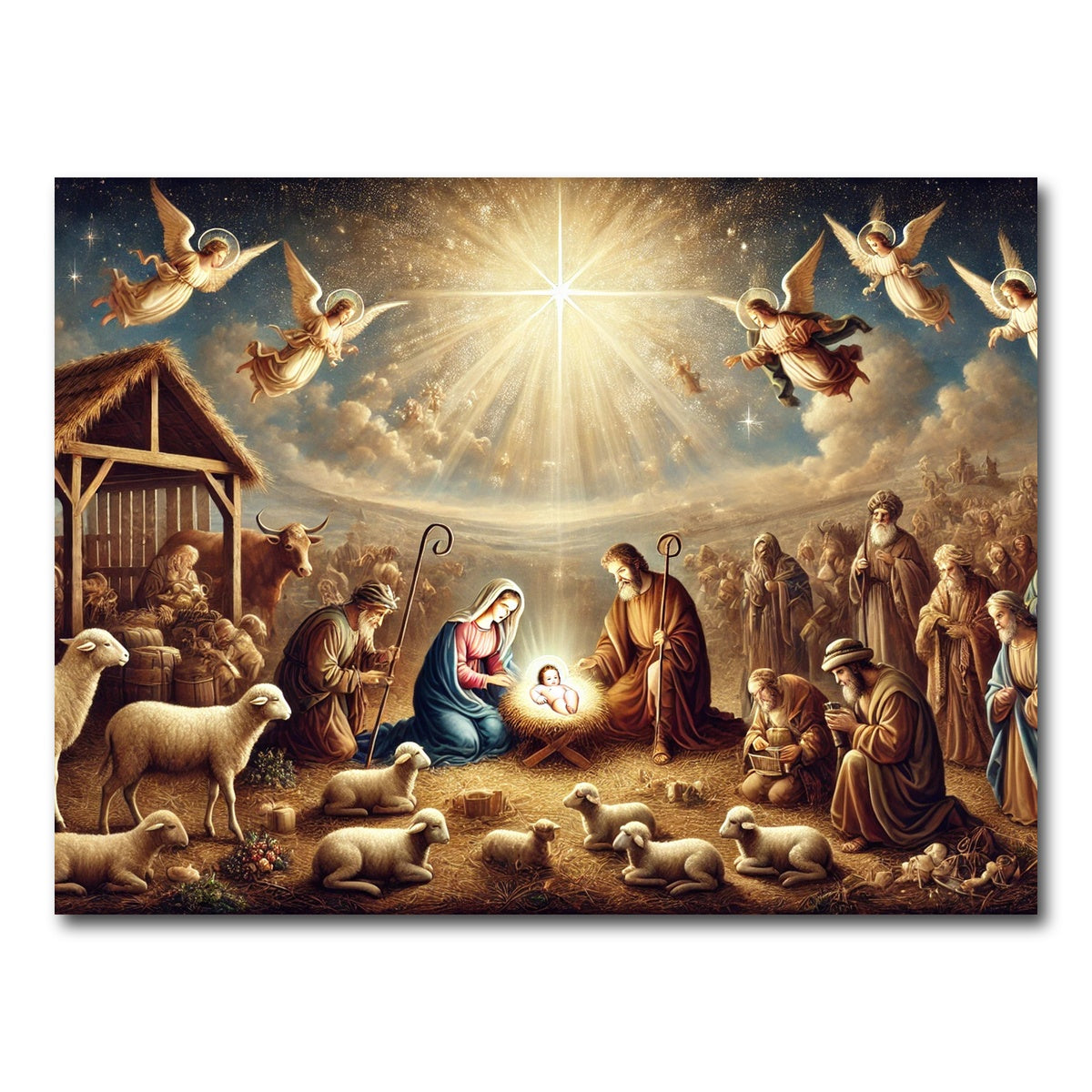AUTO-MOCKUP WHITE | Nativity | 1 Piece | Gallery Wrap Canvas | group=4x3