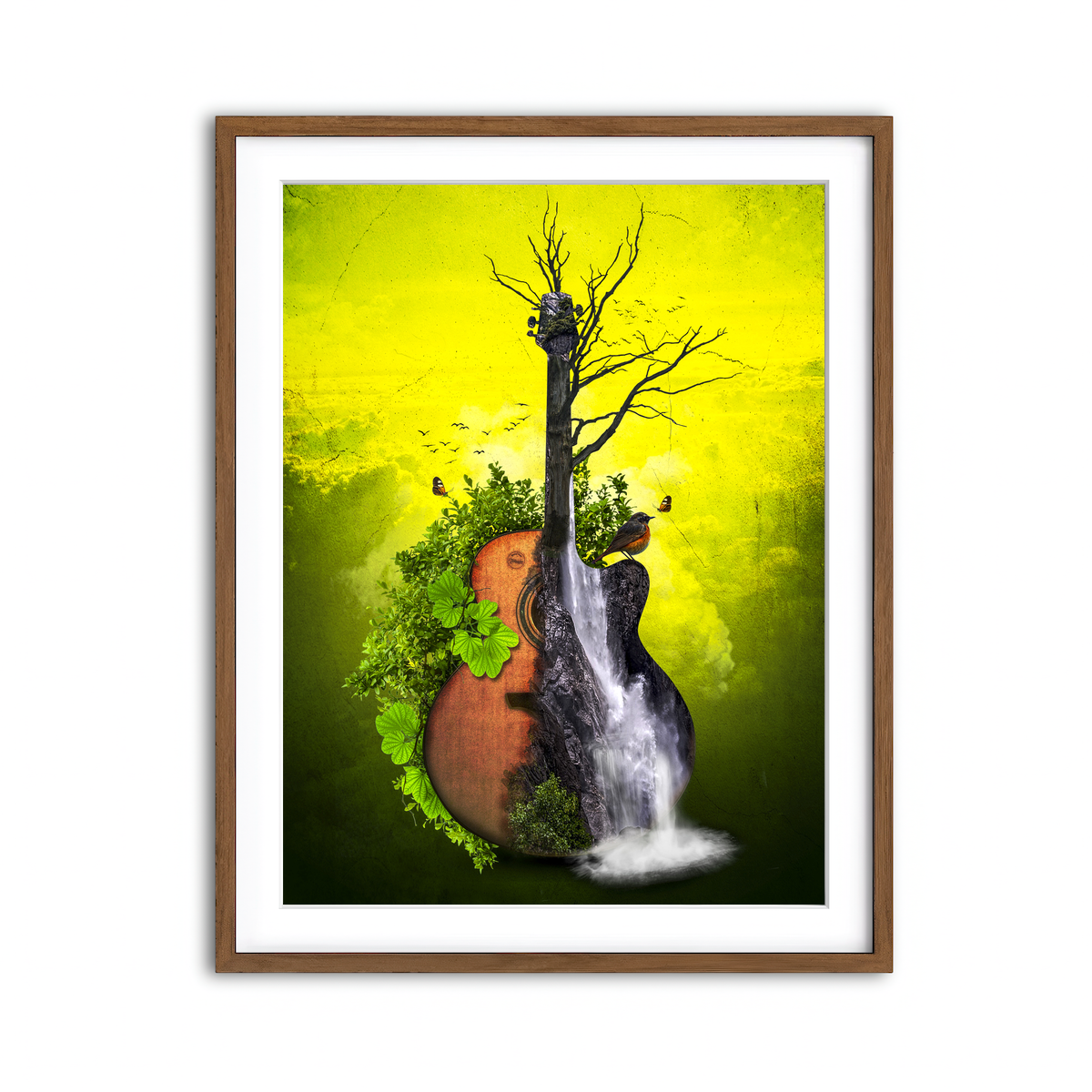 Framed Print 3x4 Walnut