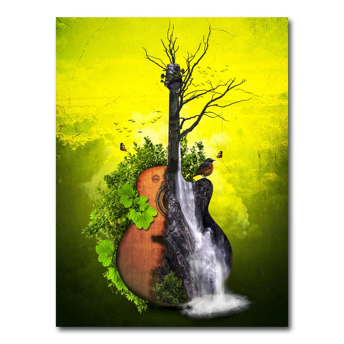 AUTO-MOCKUP WHITE | Nature Guitar | 1 Piece | Gallery Wrap Canvas | group=3x4