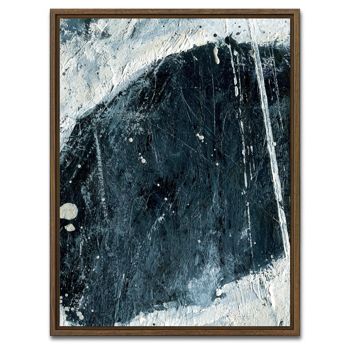 AUTO-MOCKUP WHITE | Navy Hole | 1 Piece | Walnut Framed Canvas | group=3x4