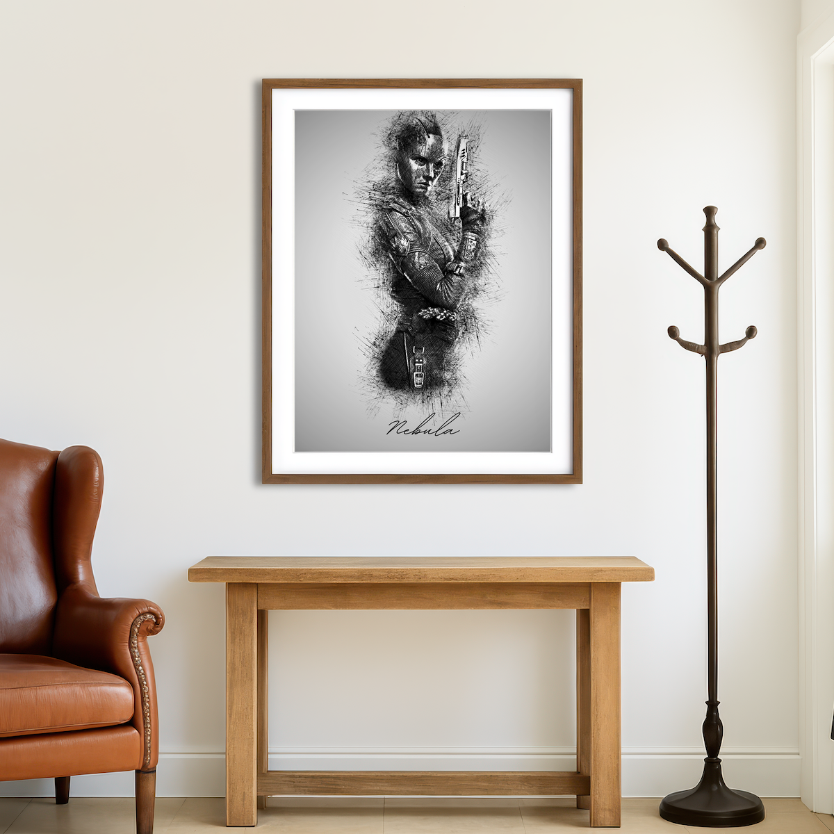 AUTO-MOCKUP ROOM | Nebula Wall Art