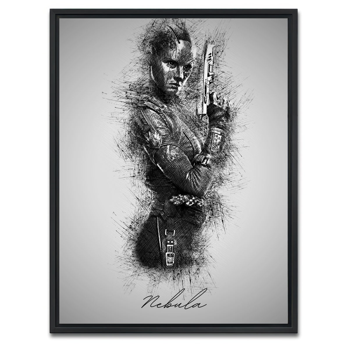 AUTO-MOCKUP WHITE | Nebula | 1 Piece | Black Framed Canvas | group=3x4