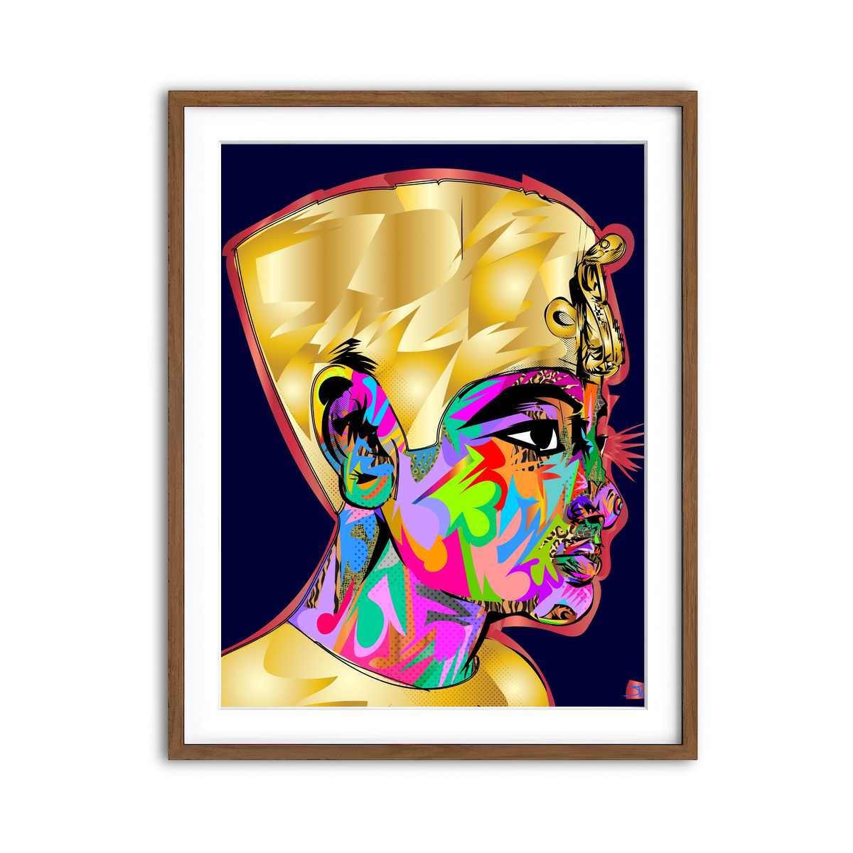 Framed Print 3x4 Walnut