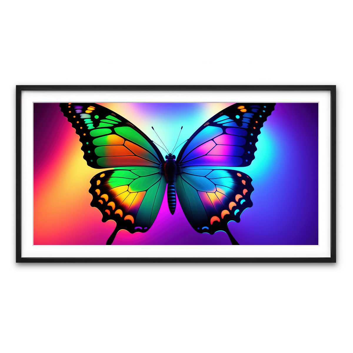 Framed Print 2x1 Black