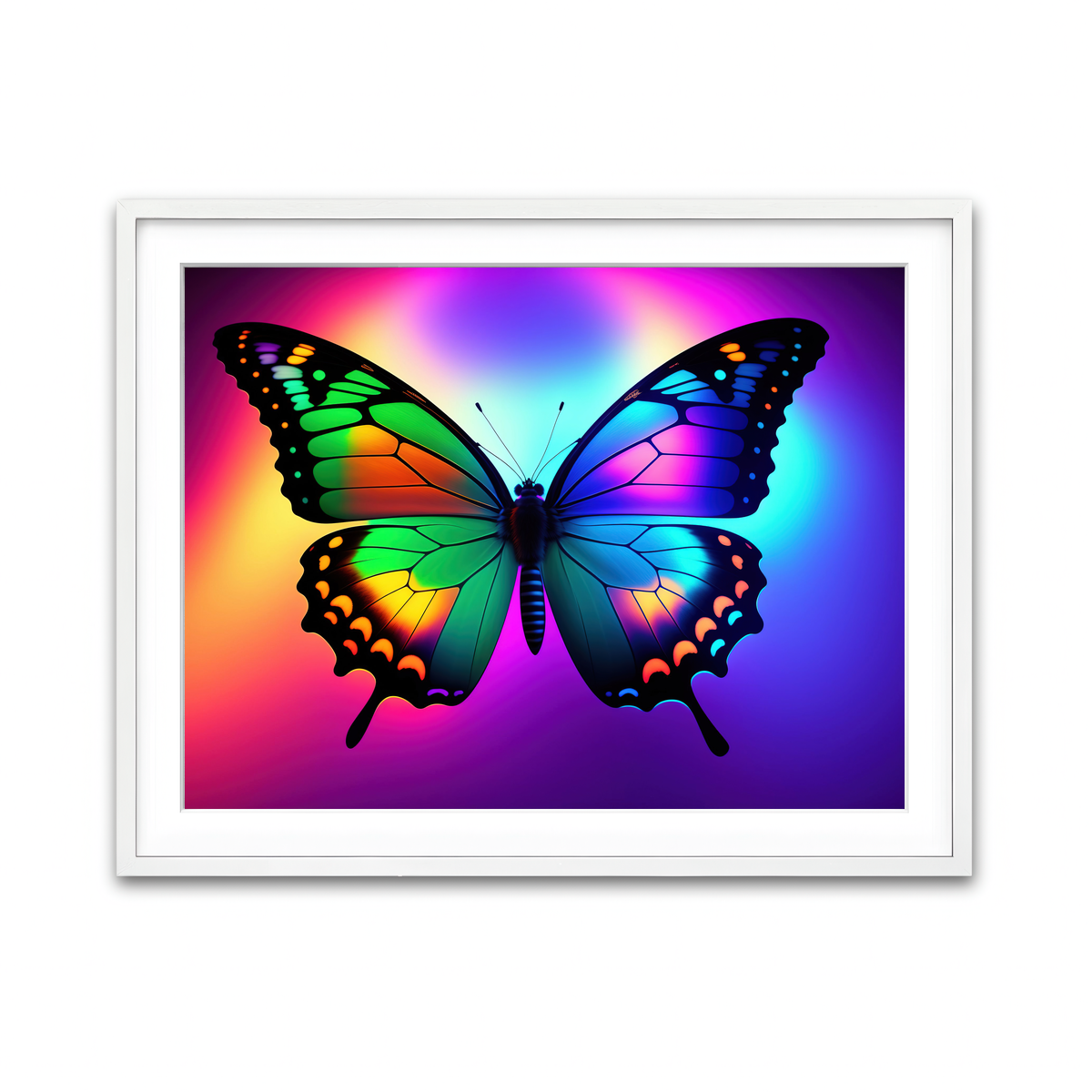 Framed Print 4x3 White