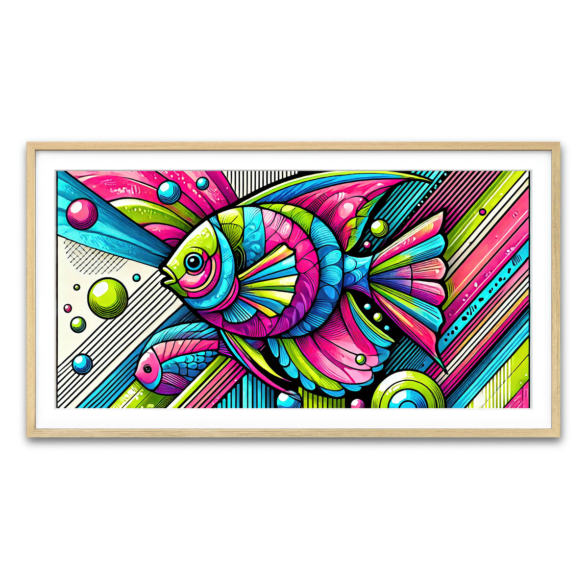 Framed Print 2x1 Natural