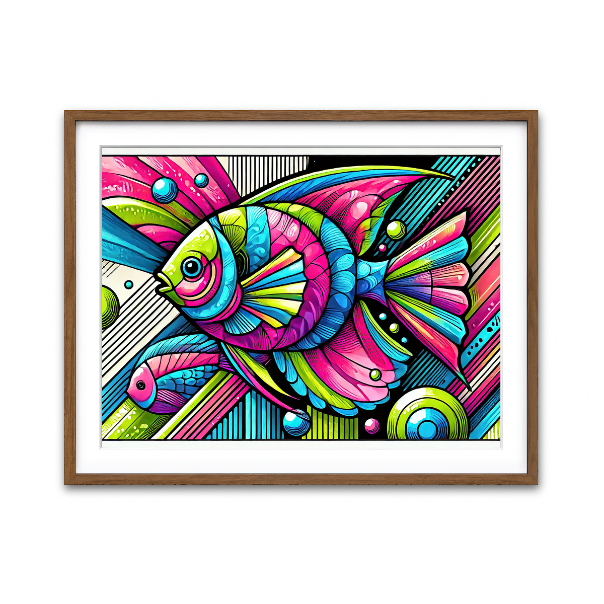 Framed Print 4x3 Walnut