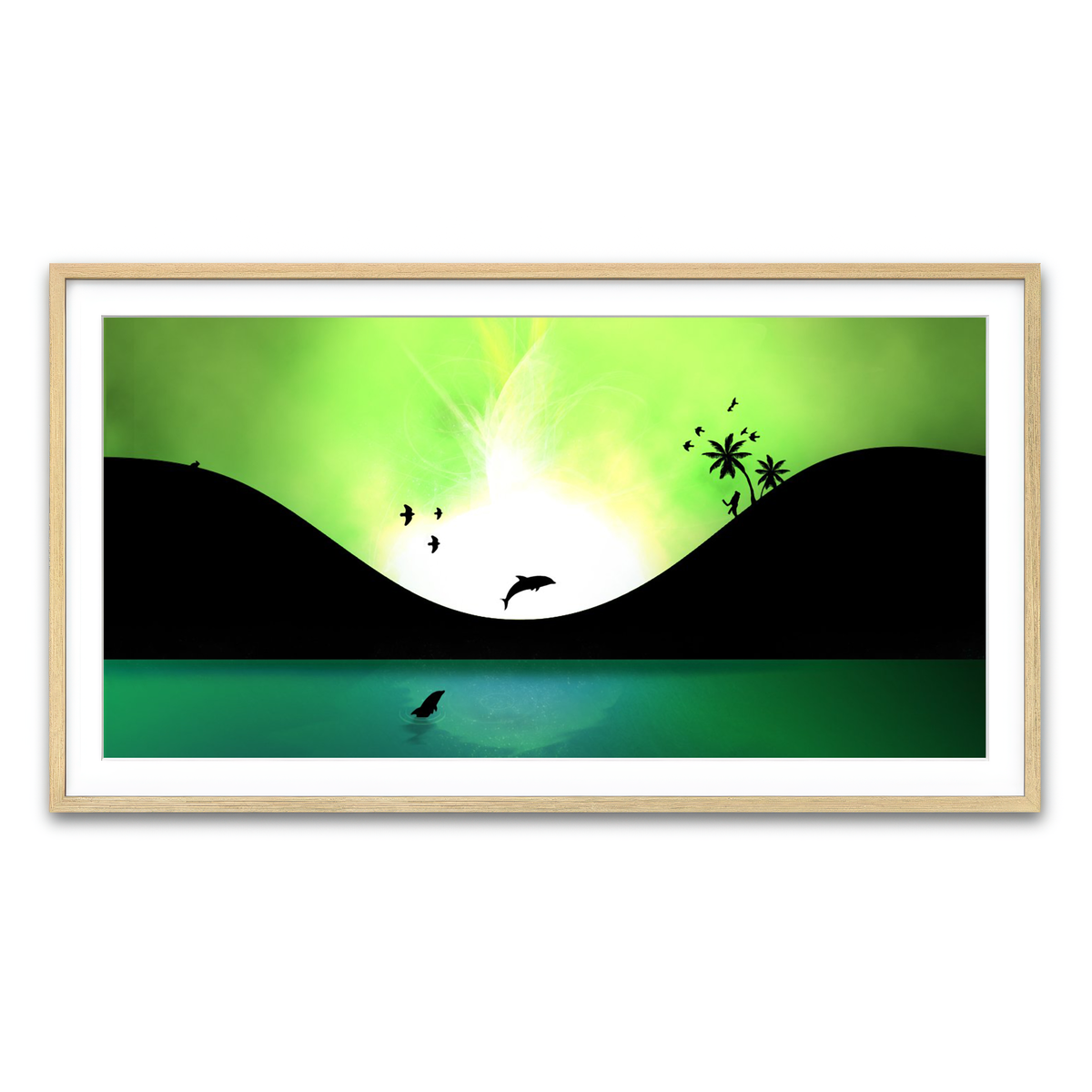 Framed Print 2x1 Natural