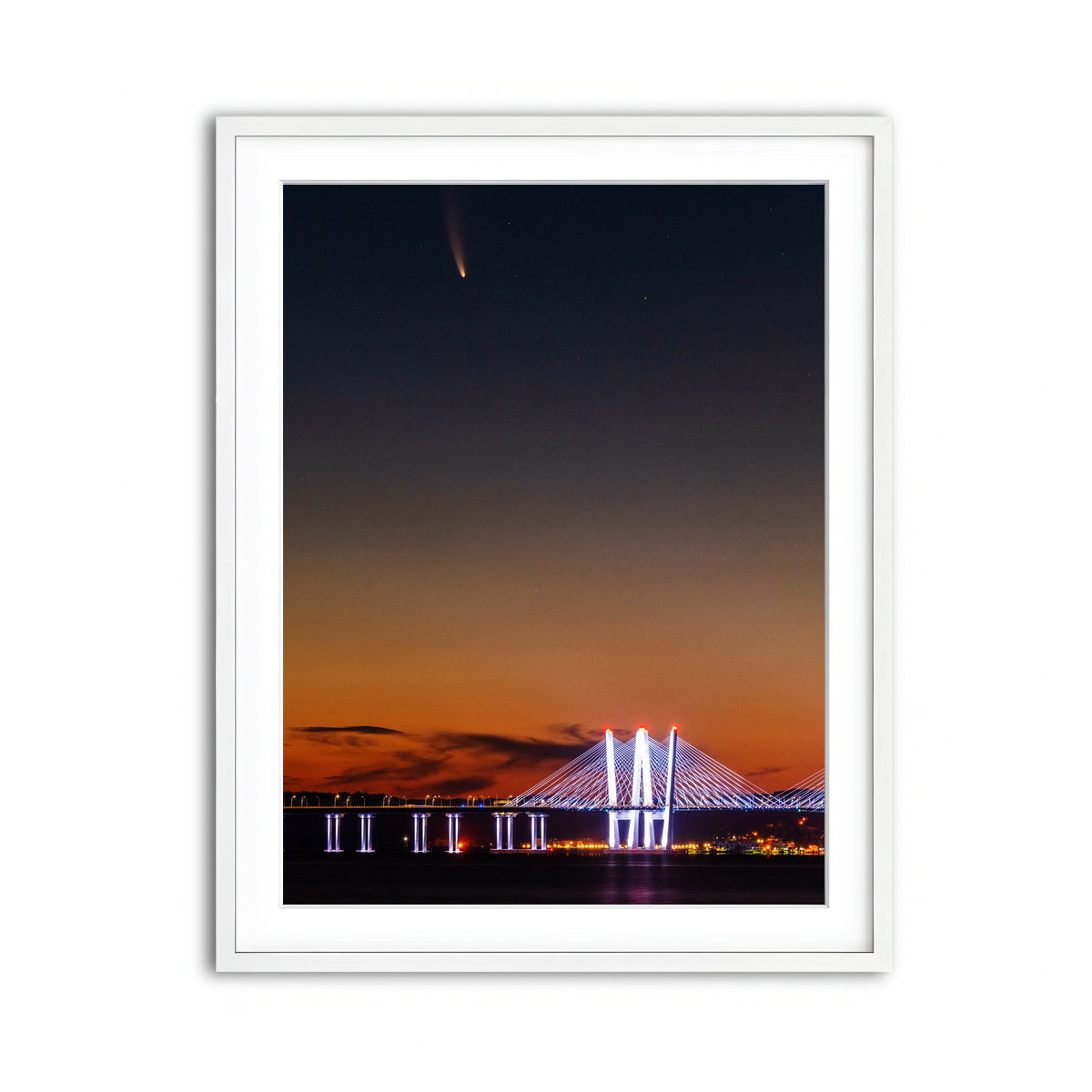 Framed Print 3x4 White