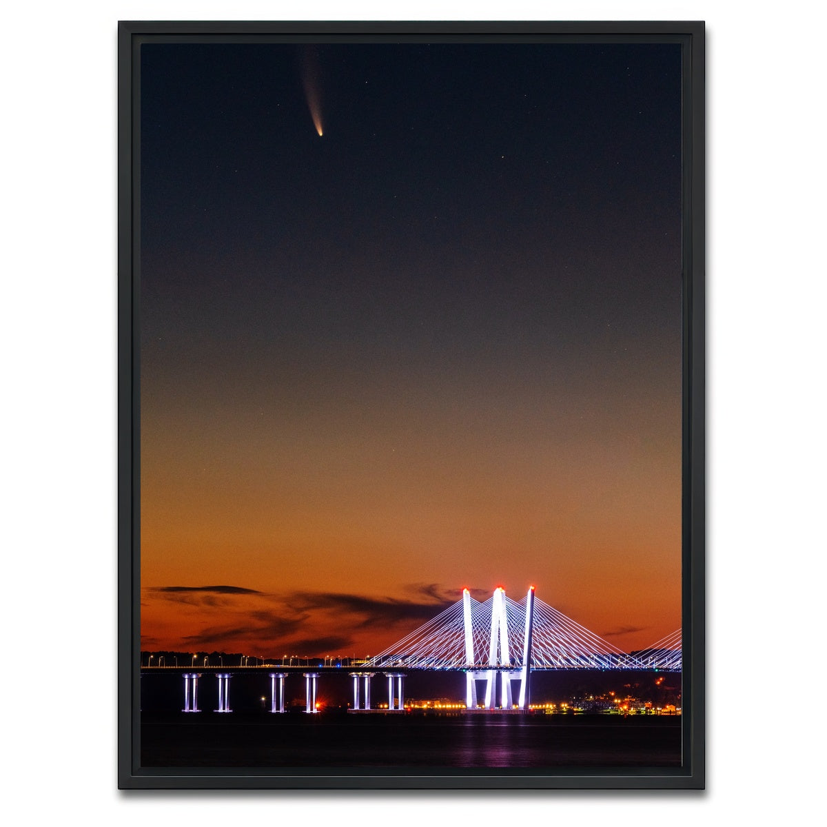 AUTO-MOCKUP WHITE | Neowise Portrait | 1 Piece | Black Framed Canvas | group=3x4