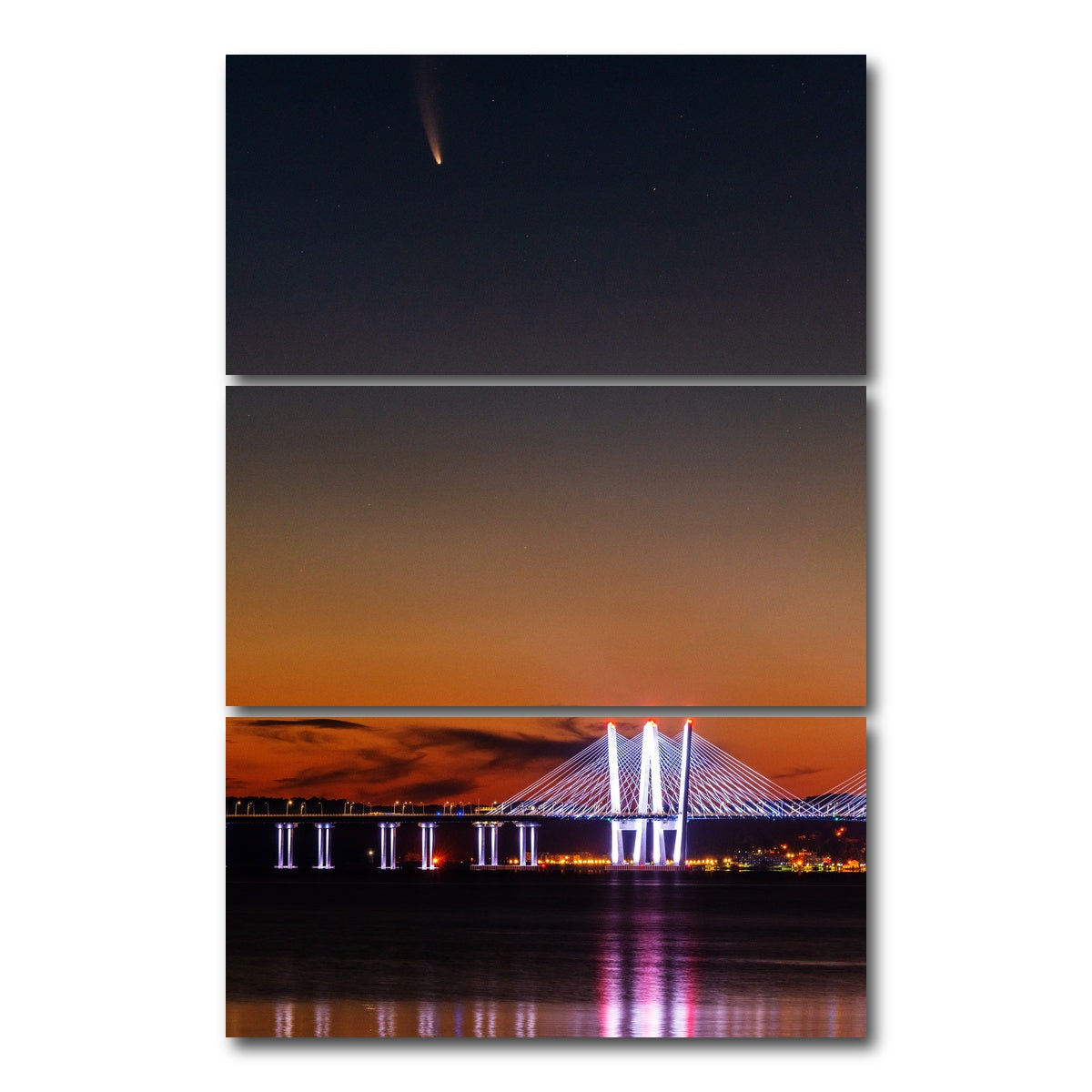 AUTO-MOCKUP WHITE | Neowise Portrait | 3 Piece | Gallery Wrap Canvas | group=12x24_stacked
