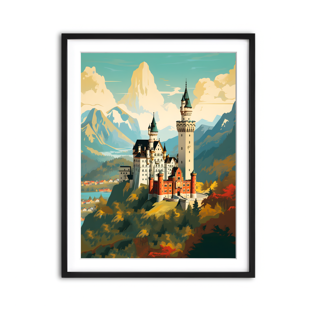 Framed Print 3x4 Black