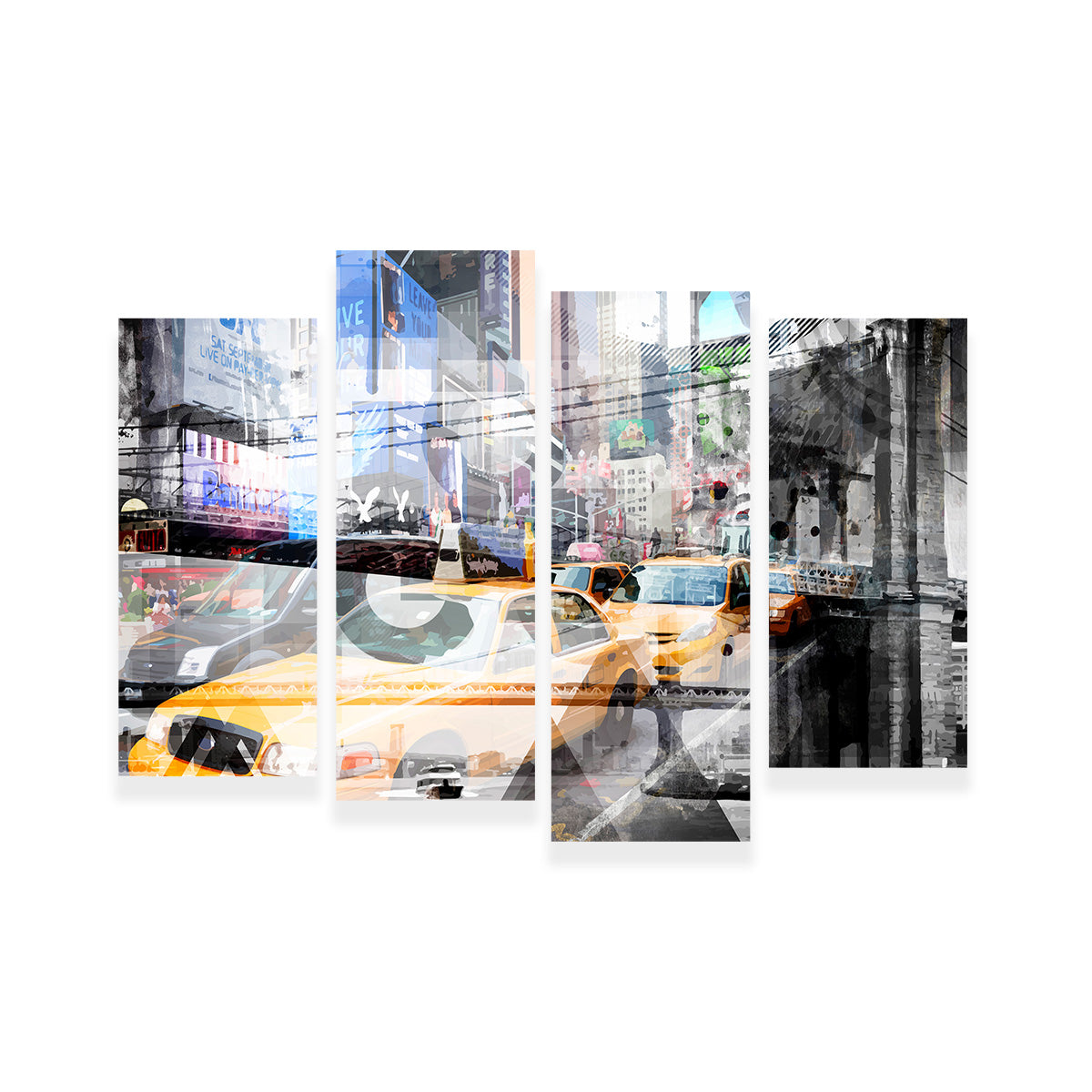 New York City Geometric Mix No. 9 Wall Art