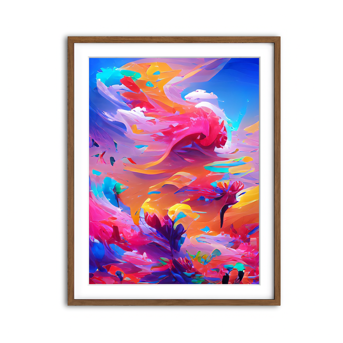 Framed Print 3x4 Walnut