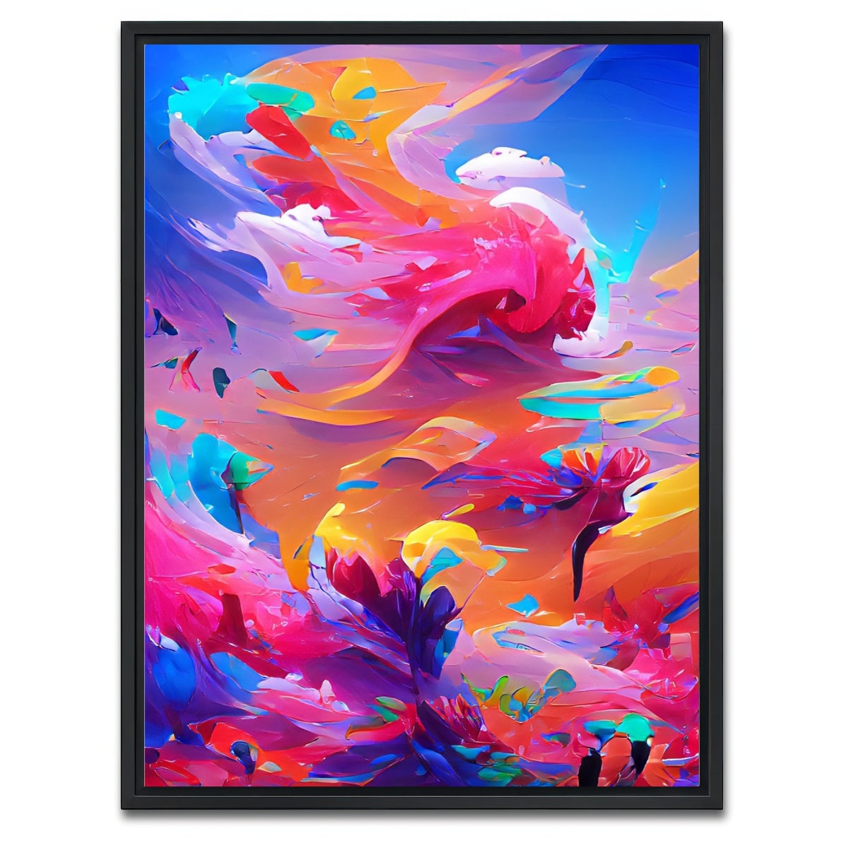 AUTO-MOCKUP WHITE | New World | 1 Piece | Black Framed Canvas | group=3x4