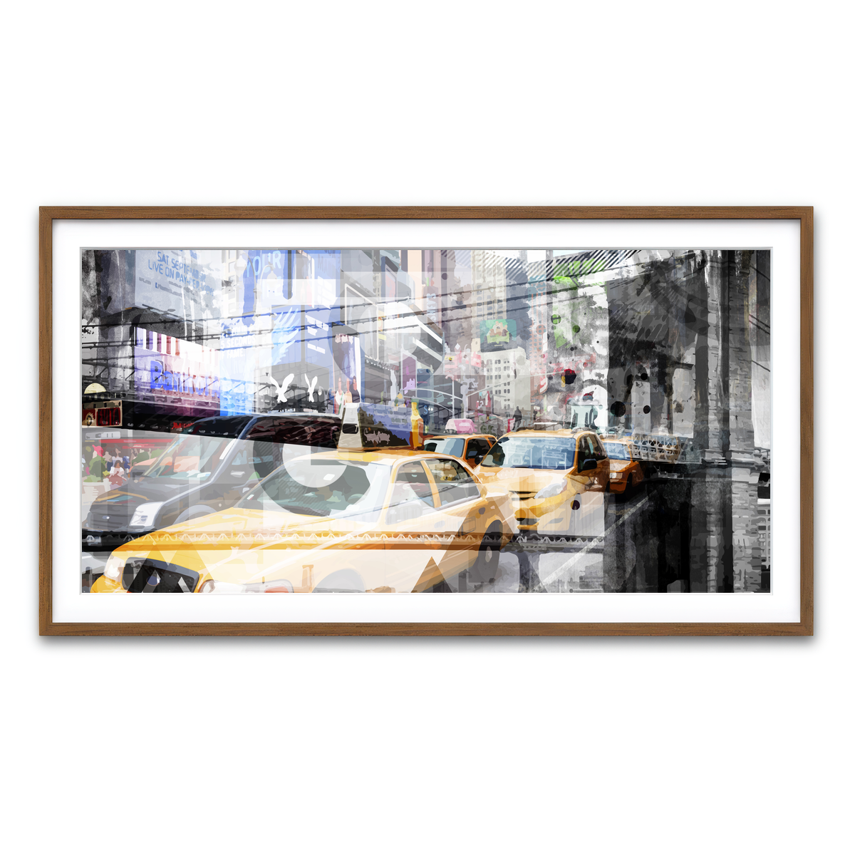 Framed Print 2x1 Walnut
