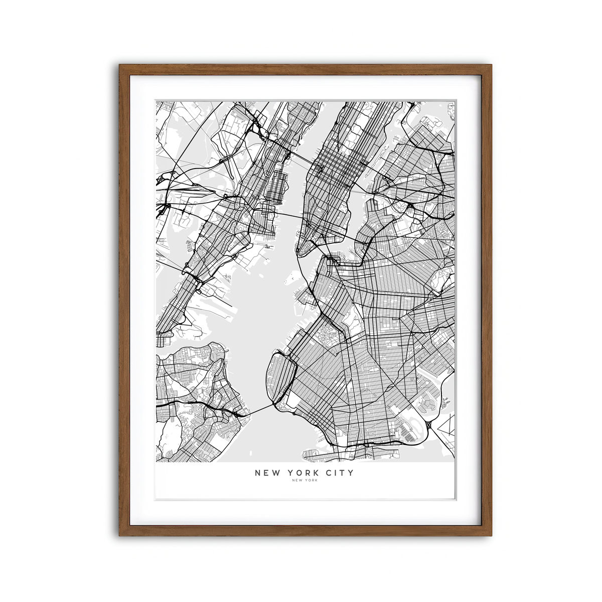 Framed Print 3x4 Walnut