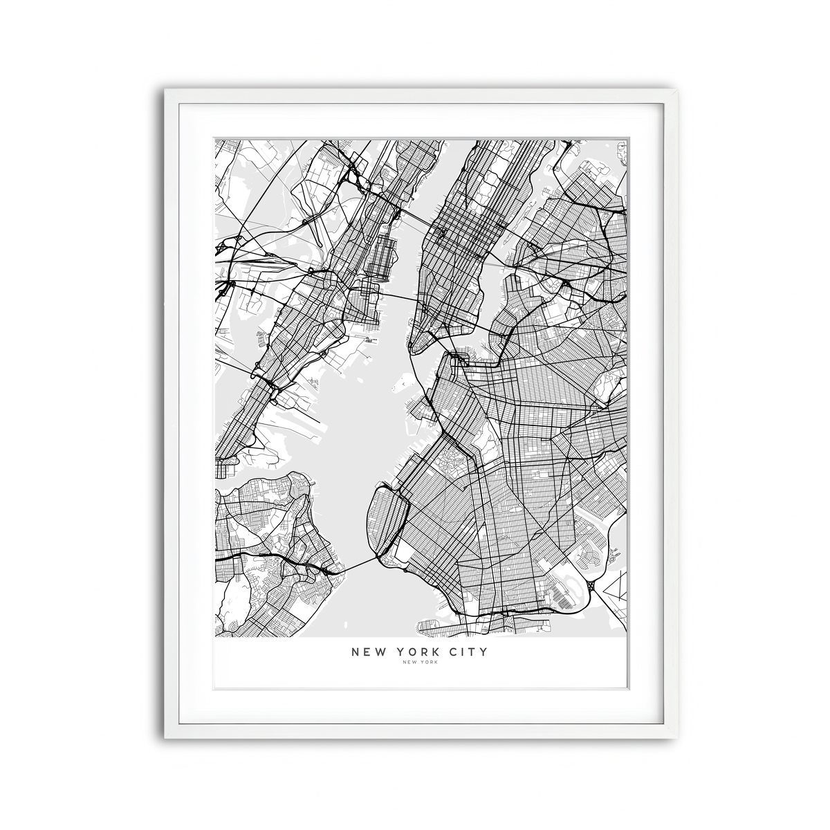 Framed Print 3x4 White