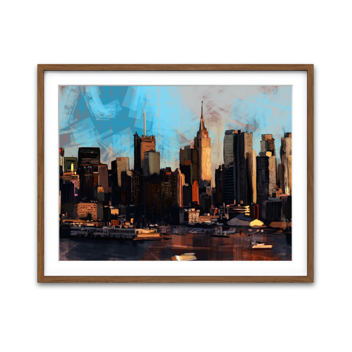 Framed Print 4x3 Walnut