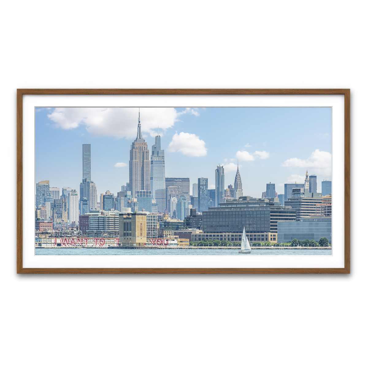 Framed Print 2x1 Walnut
