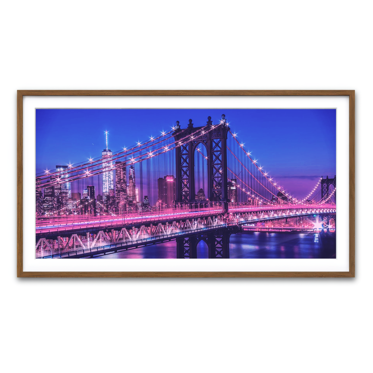 Framed Print 2x1 Walnut