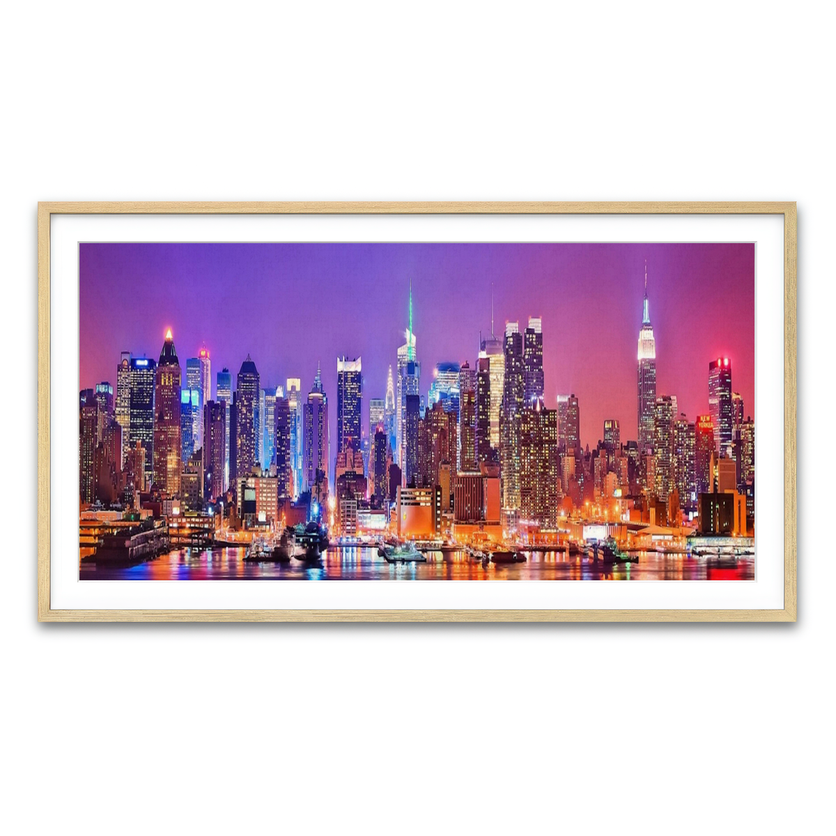 Framed Print 2x1 Natural