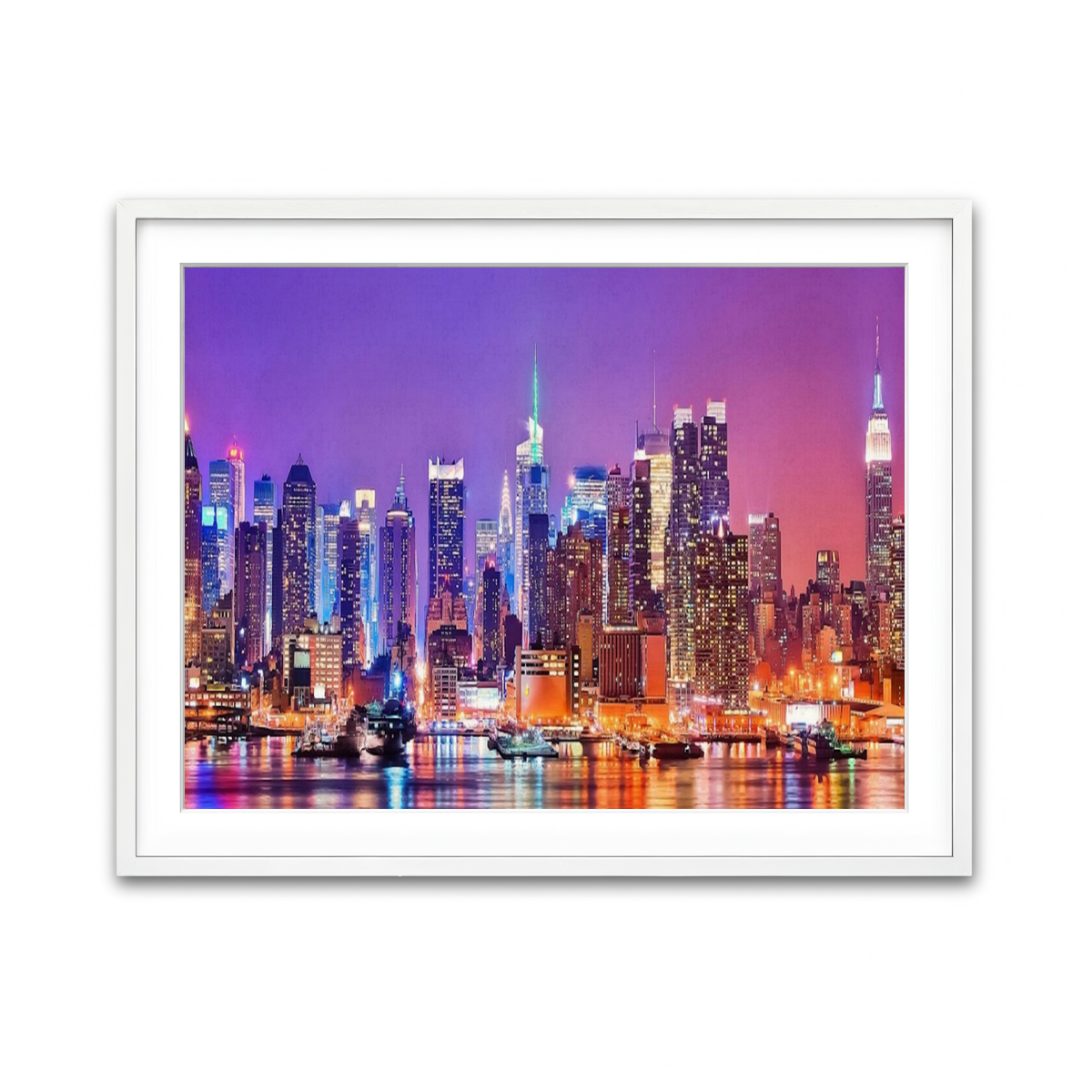 Framed Print 4x3 White