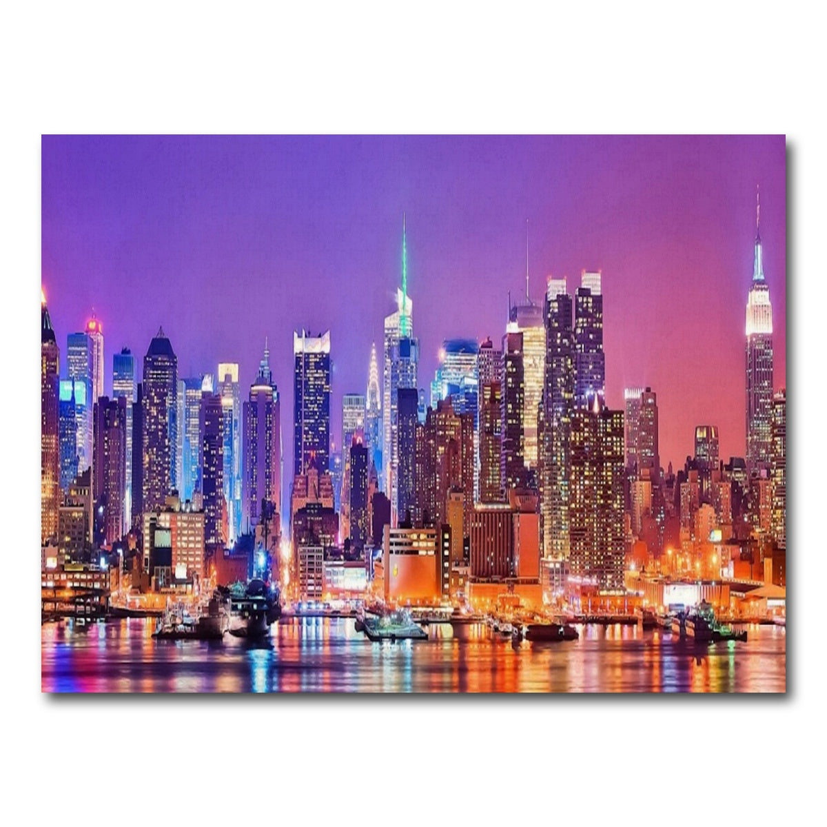 AUTO-MOCKUP WHITE | New York Skyline | 1 Piece | Gallery Wrap Canvas | group=4x3